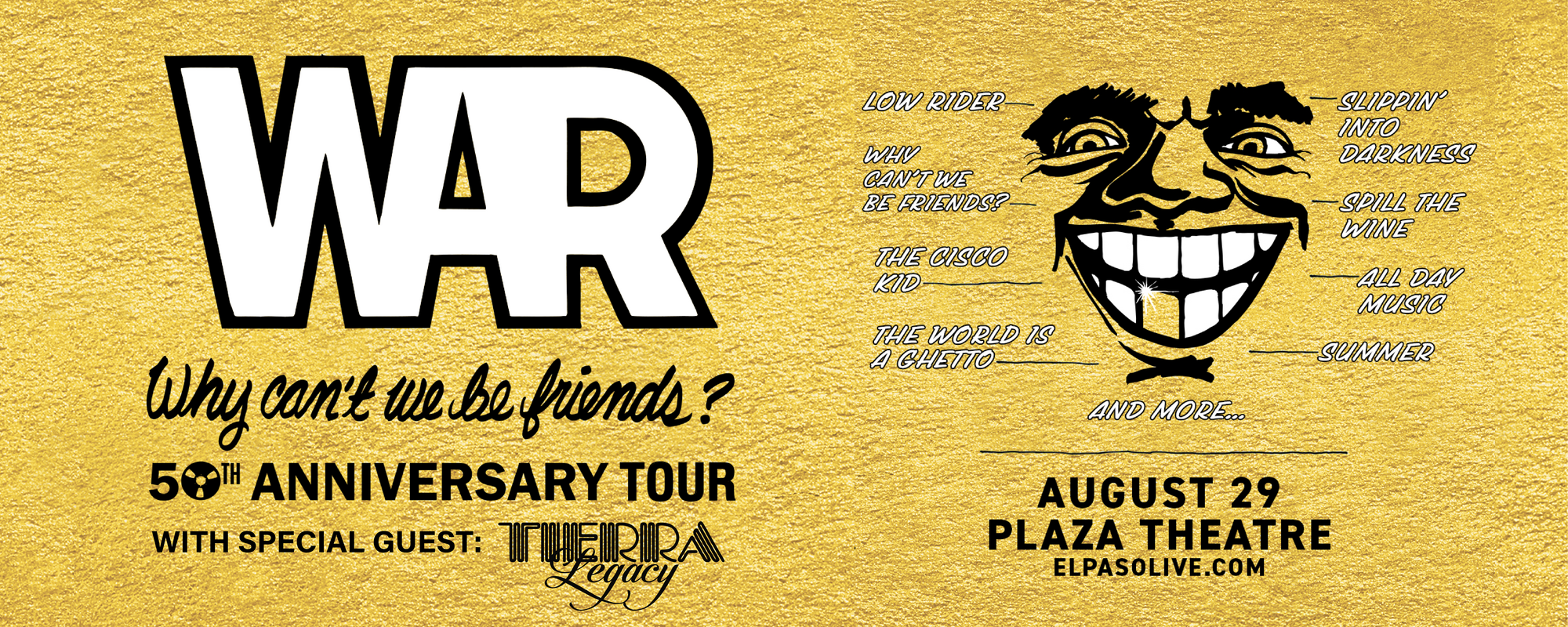War 50th Anniversary Tour with Tierra