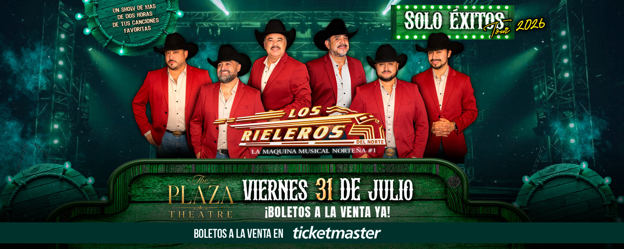 Los Rieleros del Norte: Solo Exitos Tour 2026